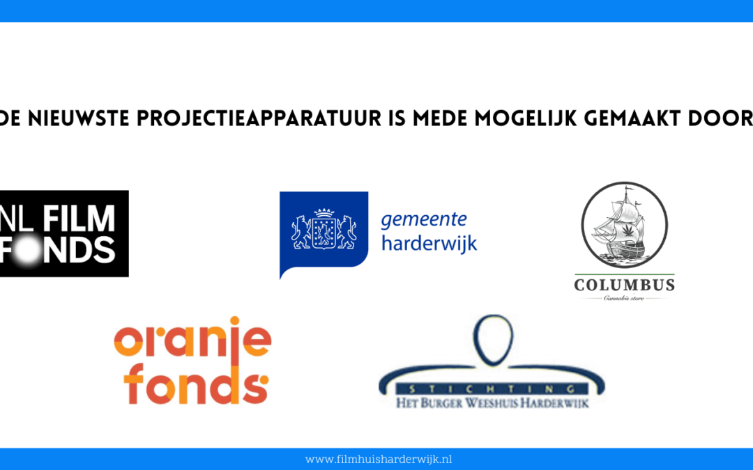 Bedankt, sponsors van onze nieuwe apparatuur